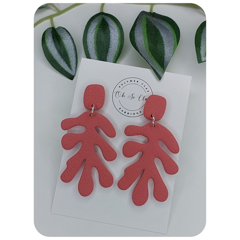 Coral Drop Earrings 003