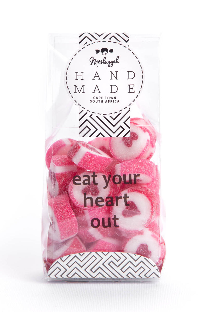 Strawberry Hearts Rock Candy