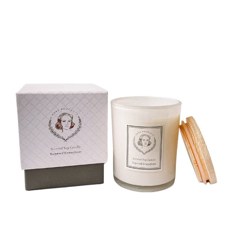 Sugared Grapefruit Scented Soy Candle